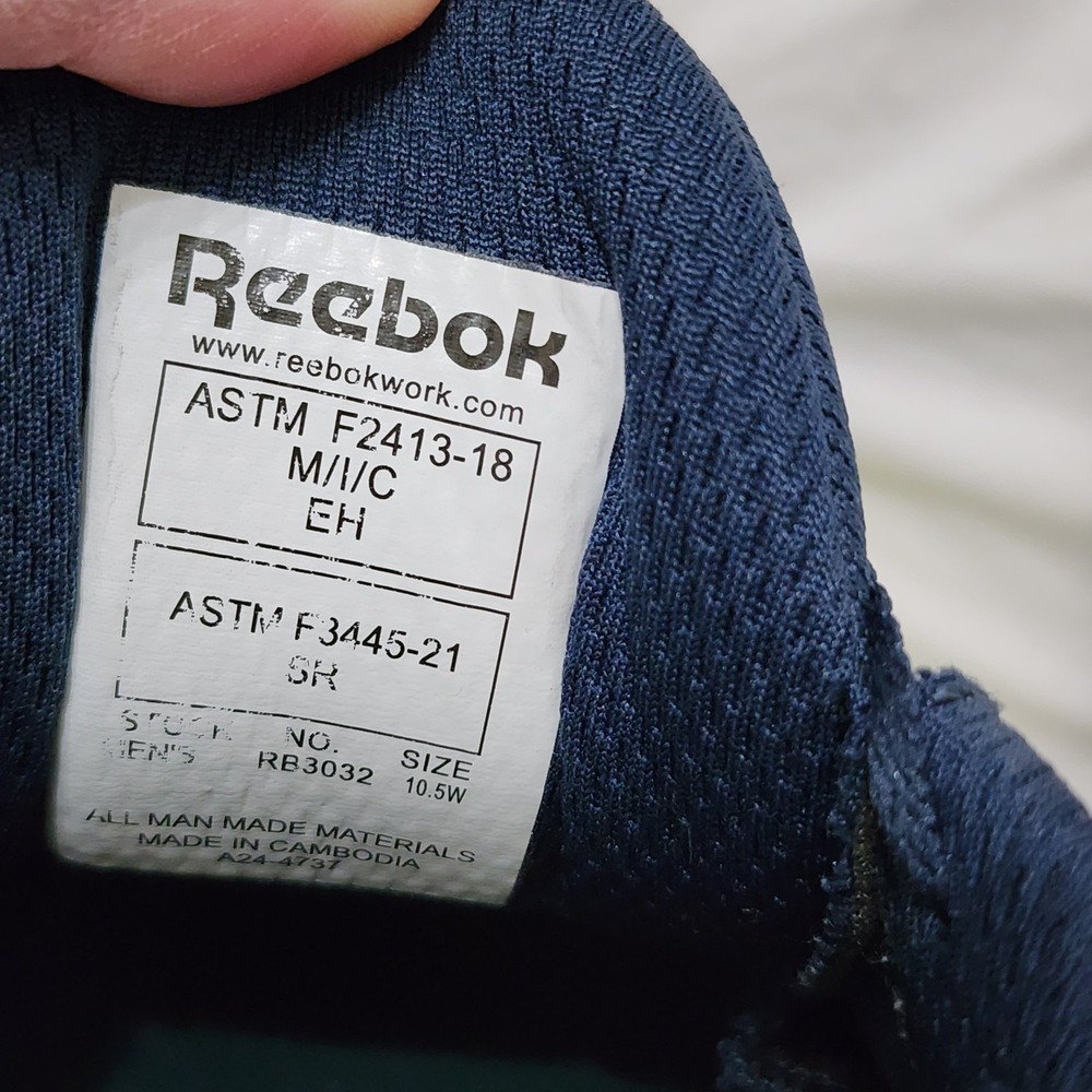 Reebok FloatZig Work Comp Toe Blue/Lime‎ Mens Siz… - image 4